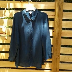 JJill 100 % linen shirt.